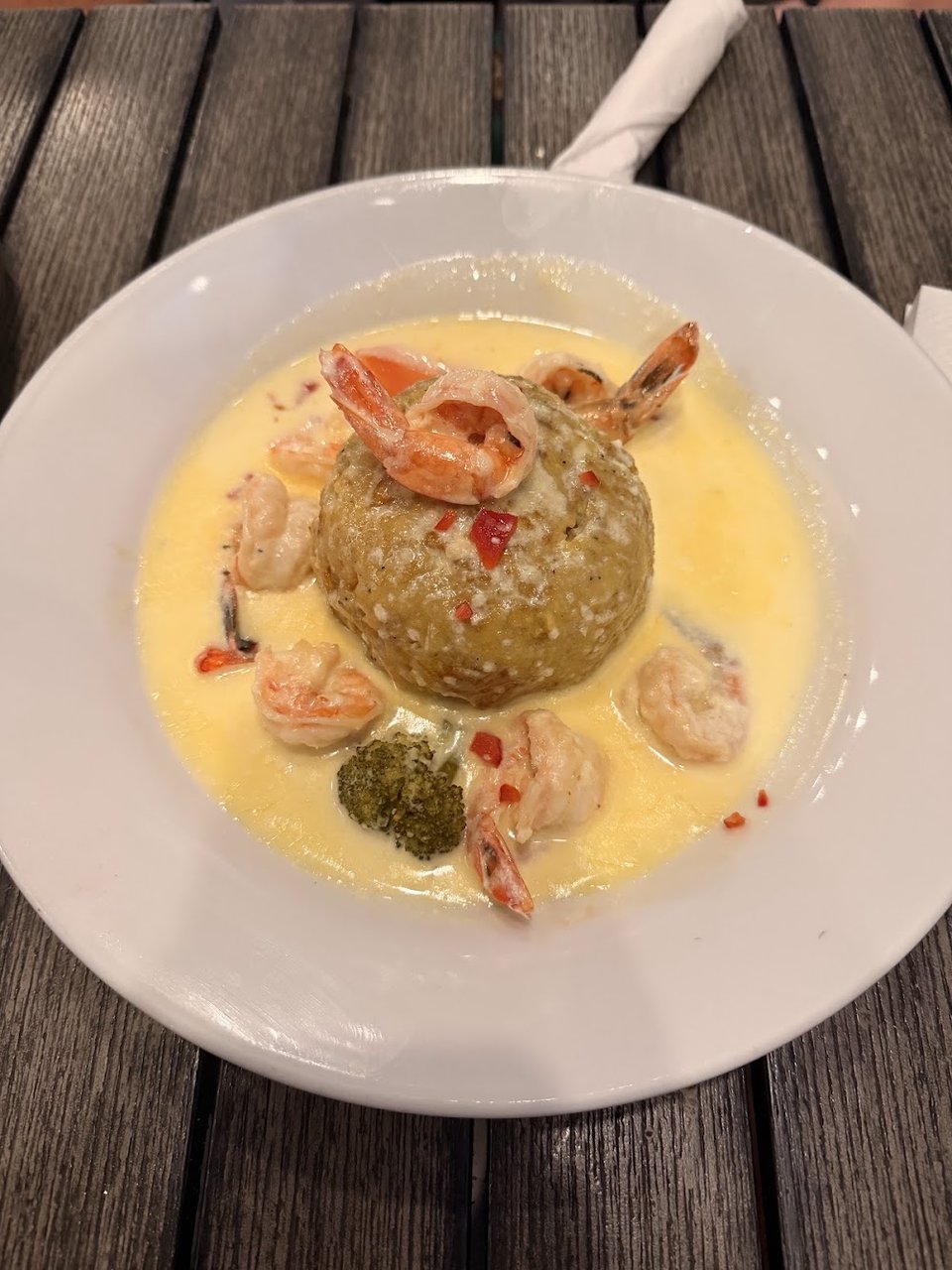 Mofongo with Shrimp in Sauce